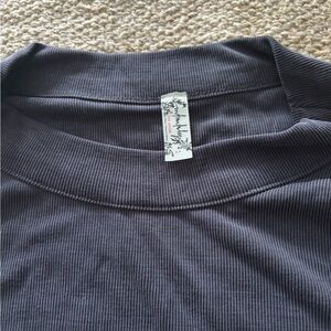 Free People Ribbed Knit Top